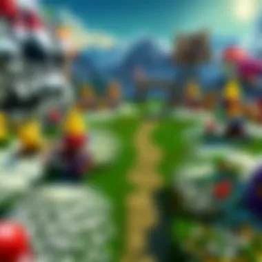 Creative visualization of the impact and implications of Mario Party in the digital realm