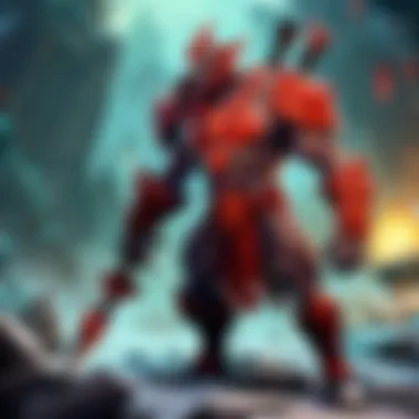 Intense Dota 2 Gameplay A competitive Dota 2 match showcasing intense gaming action