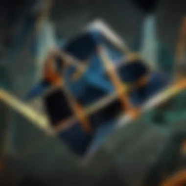 Abstract geometric overlay design