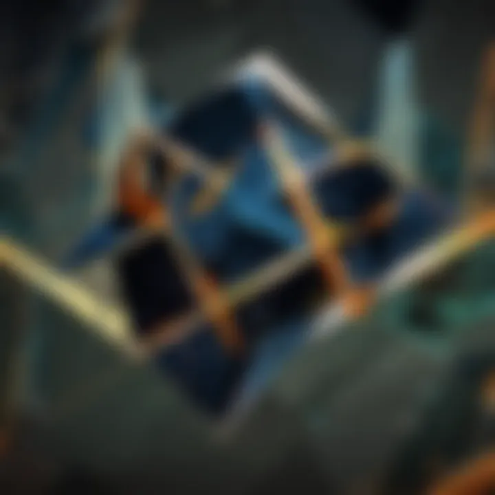 Abstract geometric overlay design