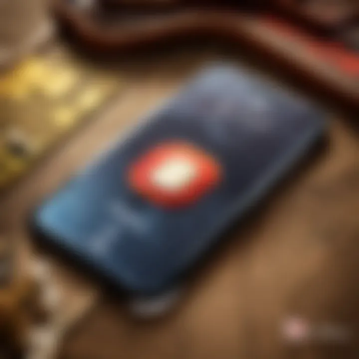 Close-up view of an iPhone with a SIM card tray