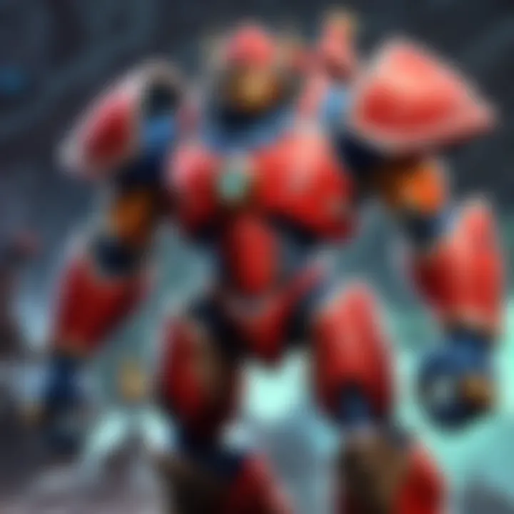 Artistic representation showcasing the fusion of technology and art in gaming