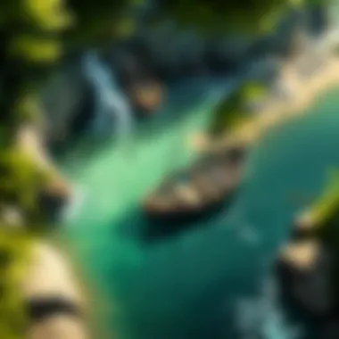 Angler casting a line with precision into the secluded waters