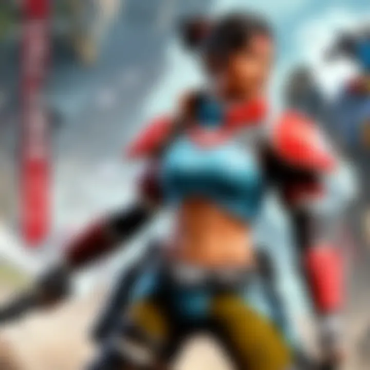 Intense Competition in Apex Legends Illustration depicting competitive intensity in Apex Legends