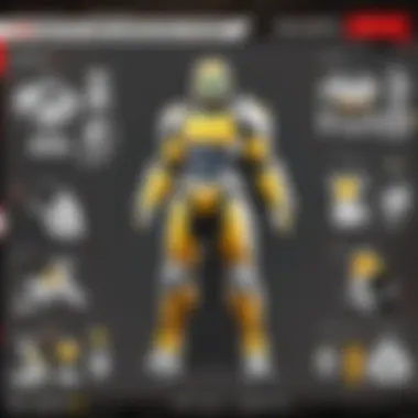 Creative visualization of dynamic items in Apex Legends store