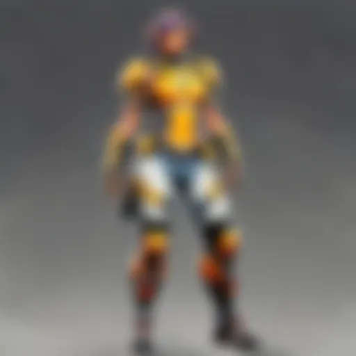 Abstract representation of exclusive skins in Apex Legends store