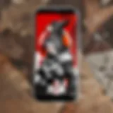 Illustration of mobile phone with Apex Legends logo