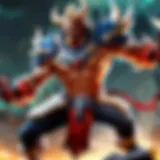 Beastmaster unleashes the power of his summoned creatures in battle.