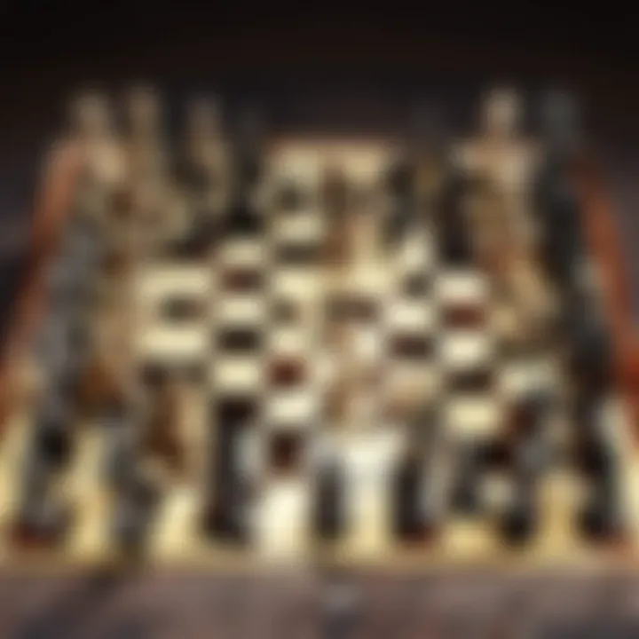 Strategic chess board setup