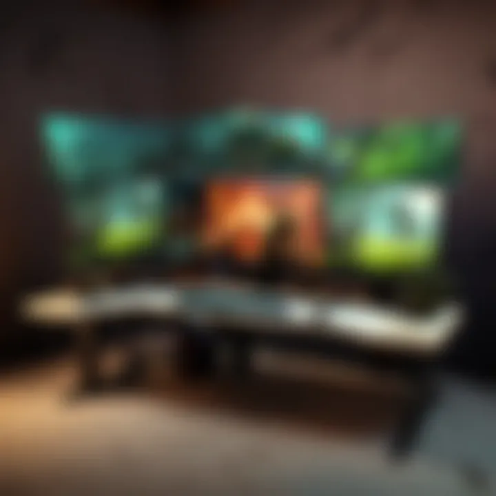 A comfortable ergonomic gaming chair and desk setup for extended play.