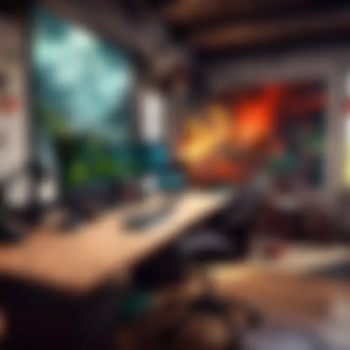 Creative workspace for gamers