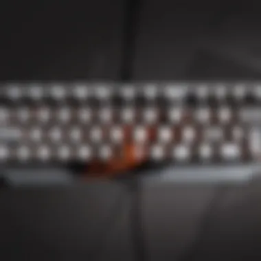 Sleek and minimalist mechanical gaming keyboard design