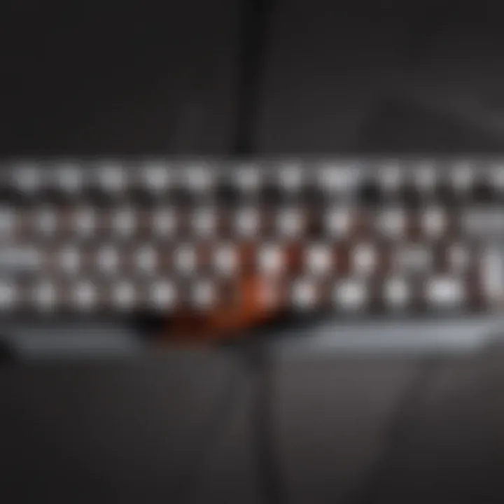Sleek and minimalist mechanical gaming keyboard design