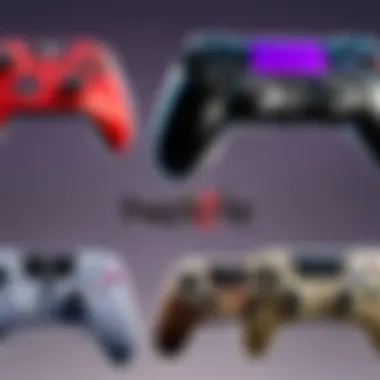 A gamer comparing controller options