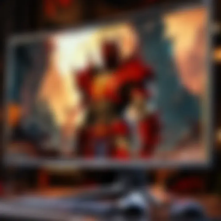 High Refresh Rate for Competitive Edge High refresh rate monitor displaying fast-paced gaming action