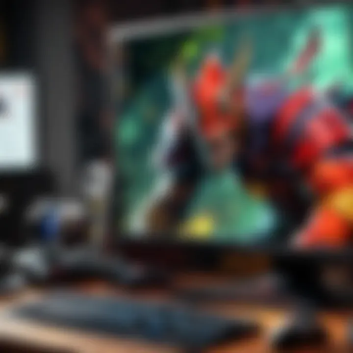 Understanding Monitor Performance Metrics Close-up of a monitor showcasing performance metrics