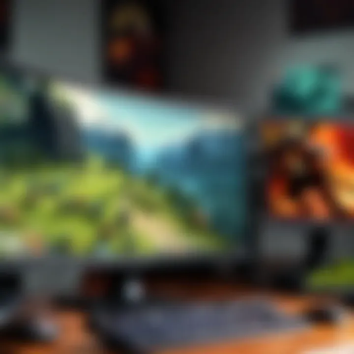 Pro Gamers and Their Monitor Choices Professional gamer using a high-end monitor in esports