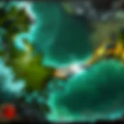 A visually appealing clean stream overlay design showcasing Dota gameplay elements