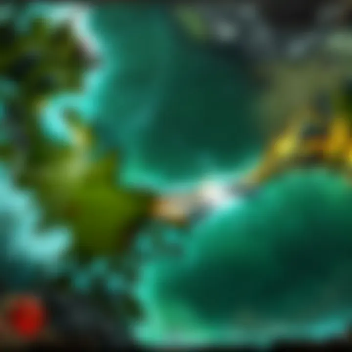 Elegant Stream Overlay for Dota A visually appealing clean stream overlay design showcasing Dota gameplay elements