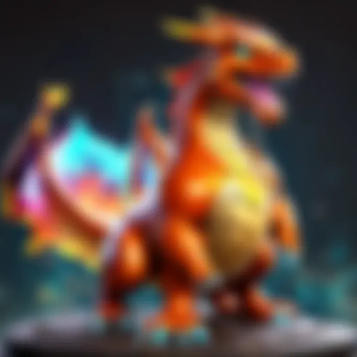 Collector showcasing first generation holographic Charizard