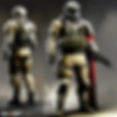 Customization Options in Call of Duty: A Look at Cosmetics A collection of cosmetic items from the Call of Duty franchise demonstrating customization options.