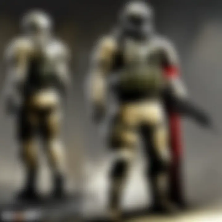 Customization Options in Call of Duty: A Look at Cosmetics A collection of cosmetic items from the Call of Duty franchise demonstrating customization options.