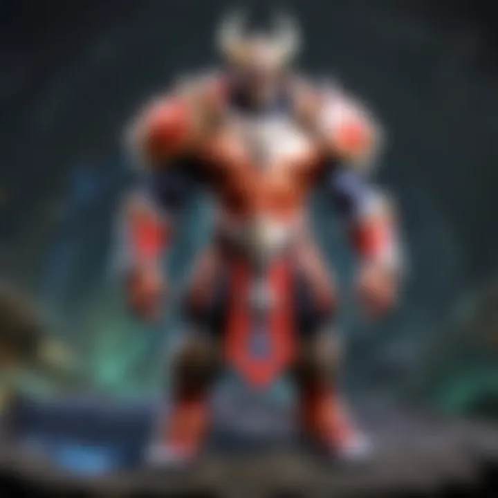 Strategic gameplay showcasing the use of godly items