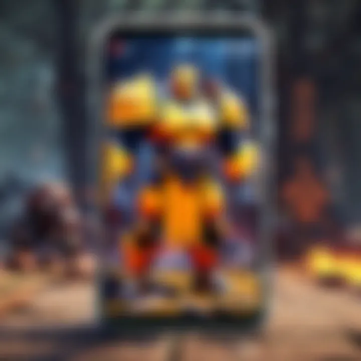 Mobile phone screen showing Free Fire installation process