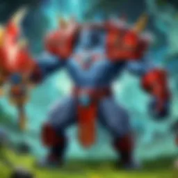 Strategic gameplay showcasing hero selection in Dota.