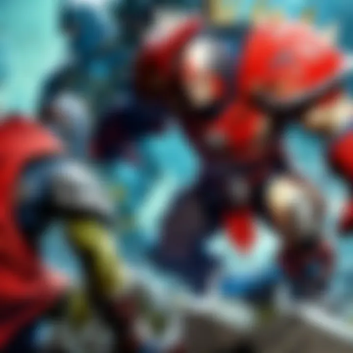 Visual representation of teamwork and collaboration in Dota matches.