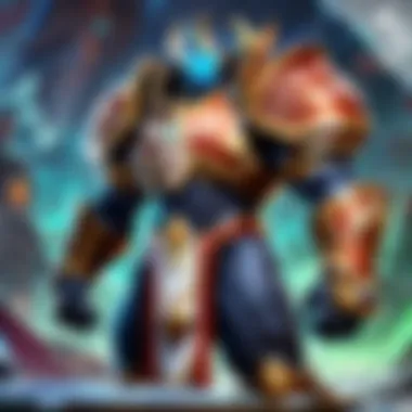 Showcasing Deck Synergy A close-up of a well-organized commander deck showcasing card synergy and strategy.