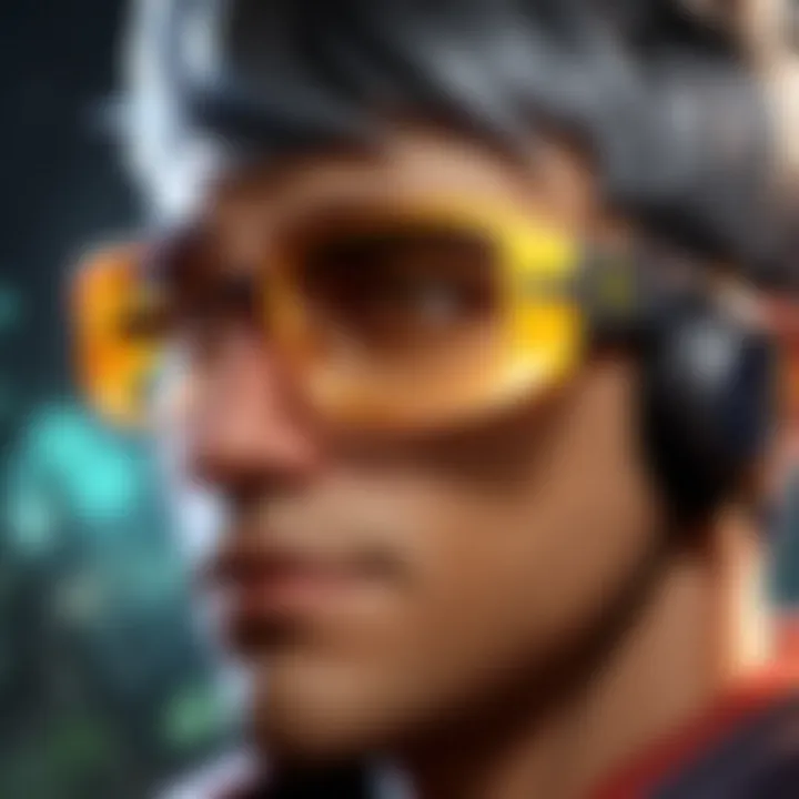 Customizable lens options for gaming glasses