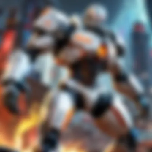 Cybernetic Hero in Action