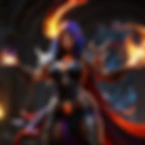 Dark Sorceress casting powerful spell in Diablo 2 Resurrected