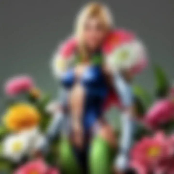 Online shopping for silk flowers on a website