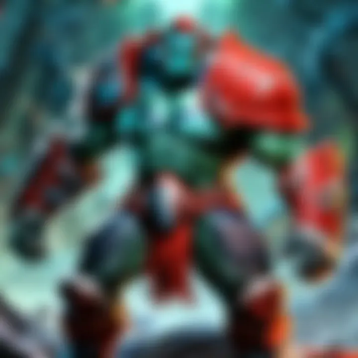 Diverse Heroes of DOTA A diverse array of DOTA heroes, each representing different archetypes and abilities.