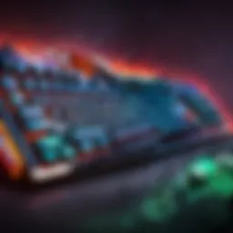 Keyboard with customizable RGB lighting