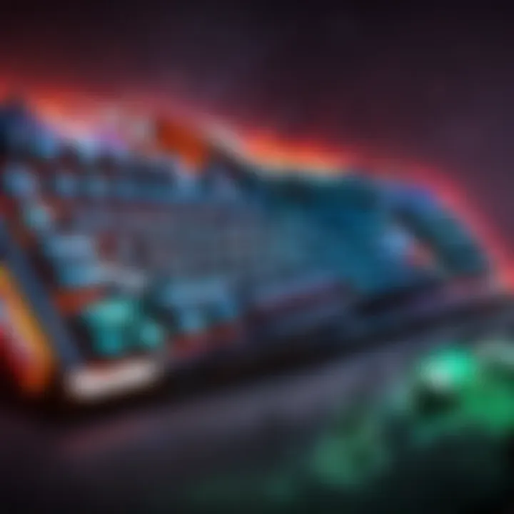 Keyboard with customizable RGB lighting