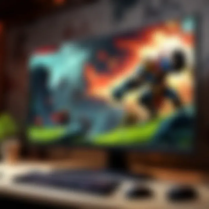 Ultra-wide gaming monitor with fast refresh rate