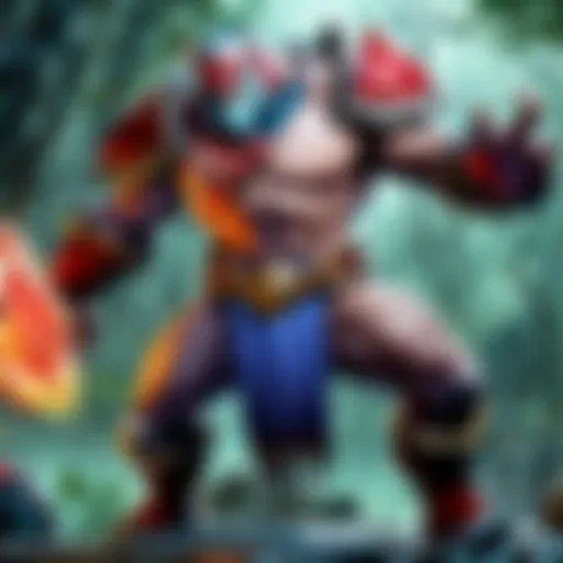 A powerful hero ready for battle in Dota