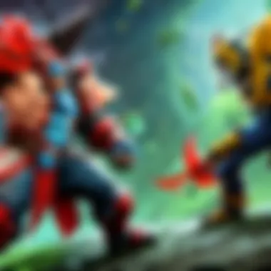 Competitive Dota match