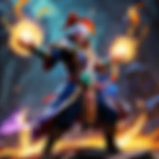 Mystical Mage's Spellcasting Fury Mystical Mage unleashing powerful spells