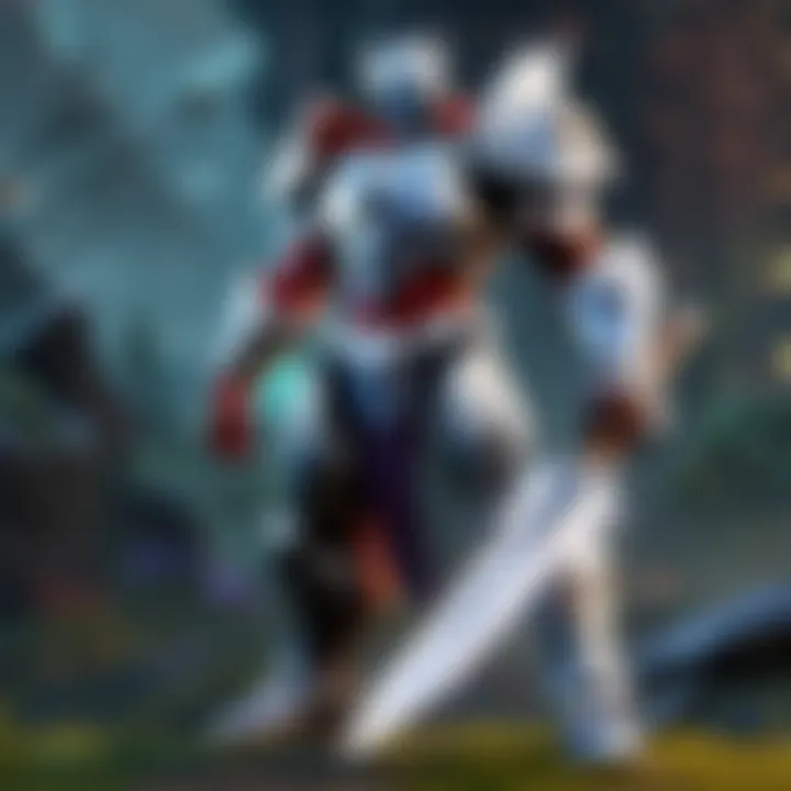 Steel Sentinel's Blade of Justice Steel Sentinel brandishing his mighty sword