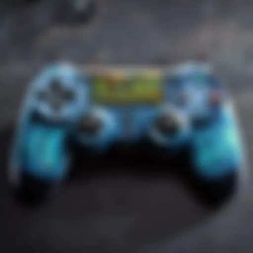 DualShock 4 controller connected to PC