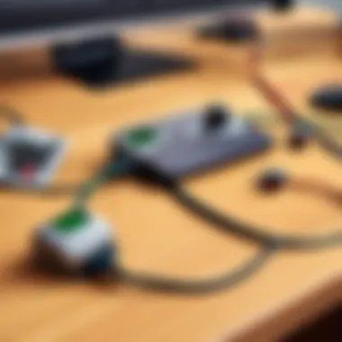 Minimalist cable concealment using magnetic cable clips