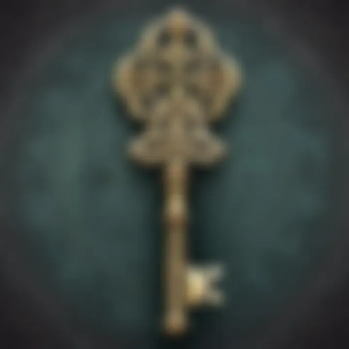 Elegant Vintage Skeleton Key