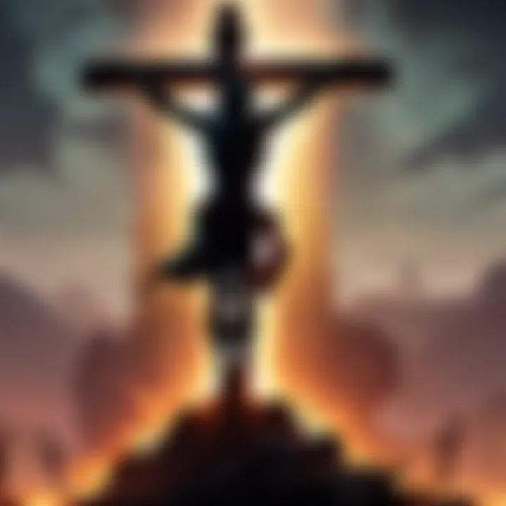 Emotional Silhouette of Crucifixion