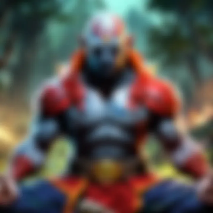 An athlete meditating to improve mental focus