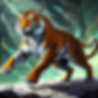 Enigmatic Tiger Shadows Dance