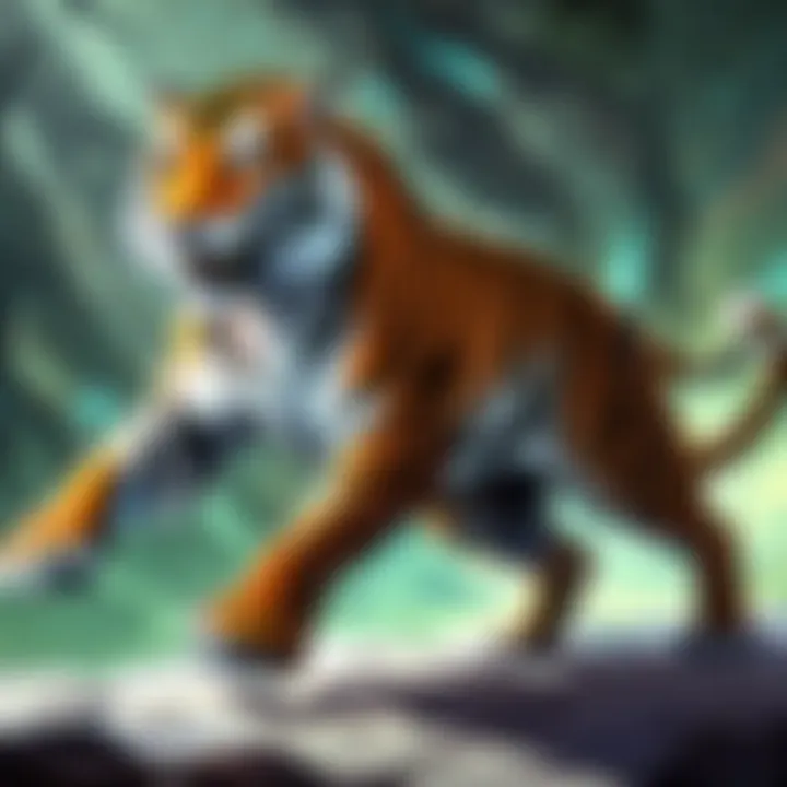 Enigmatic Tiger Shadows Dance